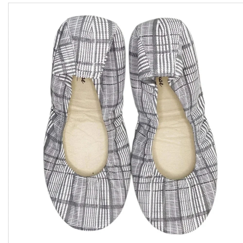 The Storehouse Flats Truly Plaid Size 8 Leather NWOT